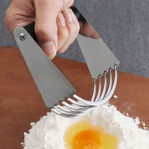 Robot culinaire en acier inoxydable pour la maison et la cuisine, avec lames en acier inoxydable 430, mixeur, coupe-pâte pour pâtes, croûtes de tartes et gâteaux - Product Image 6