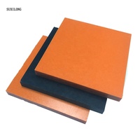 Fabricant de feuilles de bakélite orange et noire, feuille de bakélite stratifiée de 3 mm, feuille de résine phénolique de taille personnalisée en stock