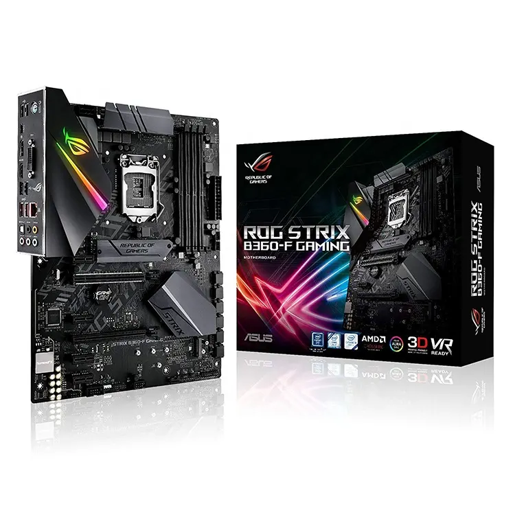 Yeni anakart ASUS ROG STRIX B360-F oyun anakart Intel B360 ATX 64GB DDR4 PCIe 3.0/2.0 oyun anakart kullanılan