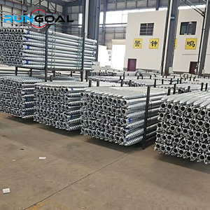 RUNGOAL No Concrete Easy <strong>Installation</strong> Adjustable Ground <strong>Screw</strong> Helical <strong>Pile</strong> for Container House Modular Building Foundation - Product Image 4