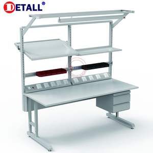 Plans <span class=keywords><strong>de</strong></span> table <span class=keywords><strong>de</strong></span> <span class=keywords><strong>travail</strong></span> modulaire réglable ESD Detall avec certification CE - Product Image 1