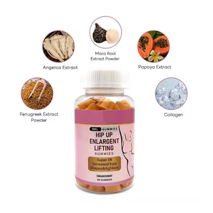 Suplemento vegano natural OEM, mejora amigable, levantamiento de cadera, refuerzo de glúteos, gomitas mejoradas para glúteos más grandes - Product Image 3