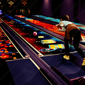 Sqarcade Metal Sports <b>Entertainment</b> Center Lane Projection Animation Set Complete Adult Alley - Product Image 3