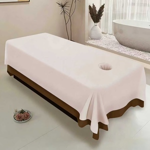Beauty <b>Bed</b> Large <b>Bed</b> <b>Single</b> Beauty Salon Special Thick <b>White</b> With Holes <b>Single</b> Piece Anti Wrinkle Easy to Wash - Product Image 4