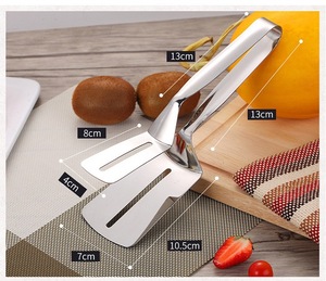 Pince de cuisine en acier inoxydable anti-chaleur pour barbecue, pince à poisson frit domestique avec outil de maintien - Product Image 6