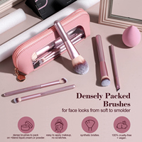 BS-MALL 14 pinceaux de maquillage professionnels, outils cosmétiques à marque privée, pinceaux pour fond de teint et fards à paupières, ensemble d'éponges pour fond de teint