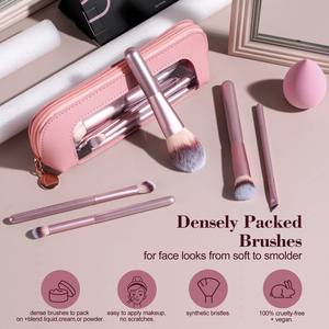 BS-MALL Juego de 14 <span class=keywords><strong>Brochas</strong></span> de <span class=keywords><strong>Maquillaje</strong></span> Profesionales de Marca Privada, Herramientas Cosméticas, <span class=keywords><strong>Brochas</strong></span> <span class=keywords><strong>para</strong></span> Base y Sombras de Ojos, Esponja <span class=keywords><strong>para</strong></span> Base - Product Image 4