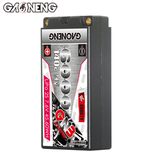 Batterie LiPo RC GNB GAONENG 6000MAH 2S HV 7.6V 140C Short Shorty Pack 5.0mm Bullet Hard Case 1:10 1:12 Scale RC Race Car LiHV - Product Image 4