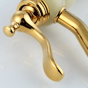 Robinet <span class=keywords><strong>mitigeur</strong></span> de <span class=keywords><strong>lavabo</strong></span> en laiton doré, prix d'usine, bon marché en laiton doré Jade robinet de <span class=keywords><strong>lavabo</strong></span> en marbre D8916 - Product Image 3