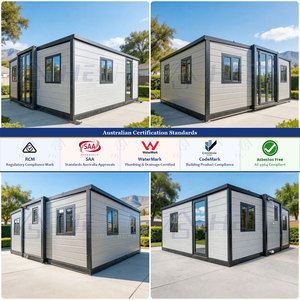 บ้านคอนเทนเนอร์แบบขยายได้ AU Standards Mountain Alpine Winter Lodge โครงเหล็ก 5 มม. ขนาด 20 ฟุต 30 ฟุต 40 ฟุต 3 ห้องนอน 2 ห้องน้ำ - Product Image 3