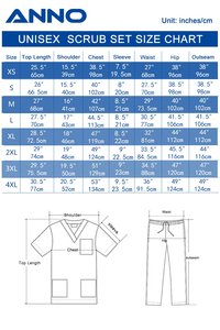 Uniformes Médicos Personalizables ANNO de Alta Calidad, Camiseta de Uniforme Médico Corta, Logotipo Personalizado, Tops de Spandex con Técnicas de Impresión - Product Image 6