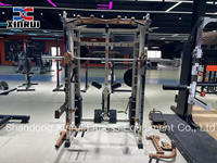 Estación Multifuncional para Gimnasio en Casa XinRui, Equipo de Múltiples Funciones, Máquina Smith, Power Rack para Ejercicio