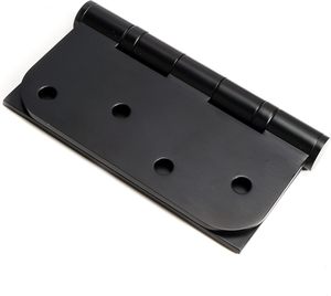 Hiện Đại 4 "X 4" Nhiệm Vụ Nặng Nề Màu Đen Thép Không Gỉ Bóng Mang Vuông Cửa Bản Lề 5/8 "Bán Kính Góc Cho Pin Cửa Ra Vào Cửa Sổ - Product Image 6