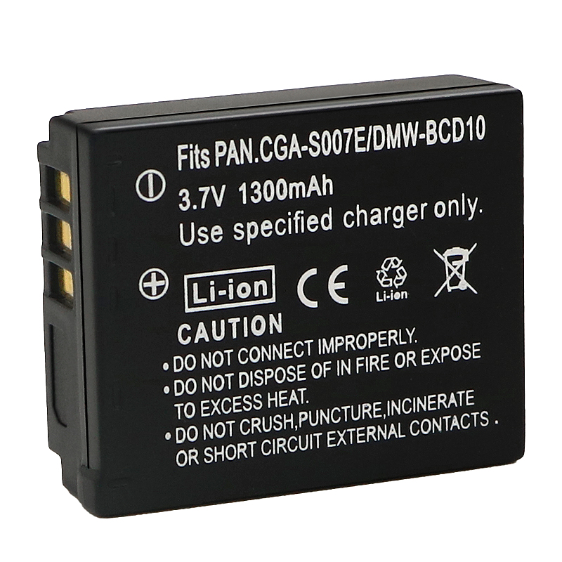 Baterai Panasonic Lumix DMC TZ4 Kualitas Tinggi 1300mAh