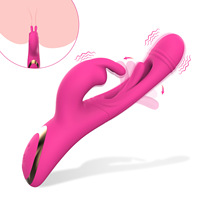 Estimulador del clítoris del punto G alimentado por USB, vibradores de conejo de empuje para mujeres, consolador de lengua hueca, juguetes sexuales para adultos para mujeres