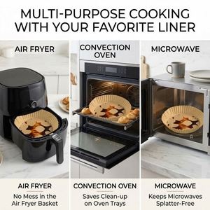 Tapis en silicone alimentaire jetable résistant au four, absorbant l'huile, avec taille personnalisable pour friteuse à air, barbecue et cuisson - Product Image 2