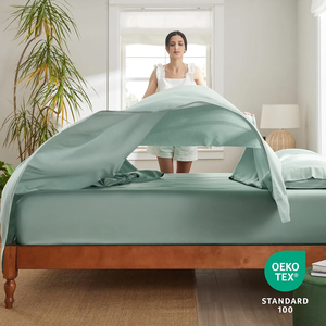 Sang Trọng Chất Lượng Cao Bộ Đồ Giường Đặt 400 600 1800 Chủ Đề Đếm Lyocell Bông Tấm Sợi Nhỏ Đặt Sợi Viscose Bộ Đồ Giường Bộ 4Pcs - Product Image 3