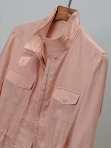 2025 <span class=keywords><strong>Trench</strong></span> Coat en lin d'été-Veste minimaliste décontractée surdimensionnée pour femmes pour les voyages en plein air - Product Image 2