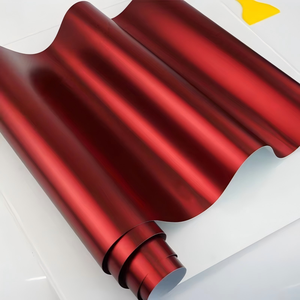 Nuevo Vinilo Mate Metálico para Envolver Autos, Vinilo PET Rojo Romance en Rollo - Product Image 1