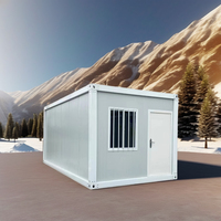 Conteneur détachable de luxe en acier de 20 pieds préfabriqué Garage de conteneur détachable vide de luxe pour usage de bureau à domicile direct en Chine