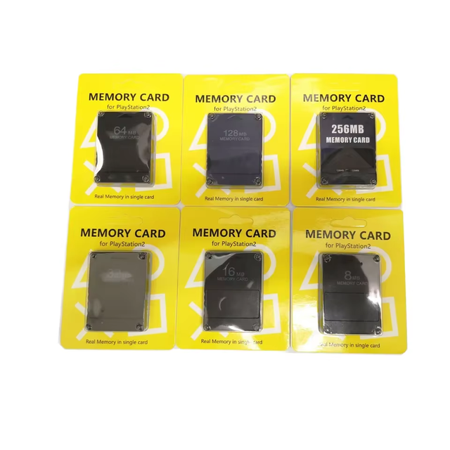 Game Data Storage Plastic Memory Card 8M-256M for PS2