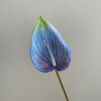 Plantes d'Anthurium en gros pour mariage, fleurs en latex Anthurium au toucher réel