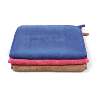 Chiffon de vadrouille automatique en microfibre pour le nettoyage des sols avec manche en acier inoxydable tampons de vadrouille plats réutilisables