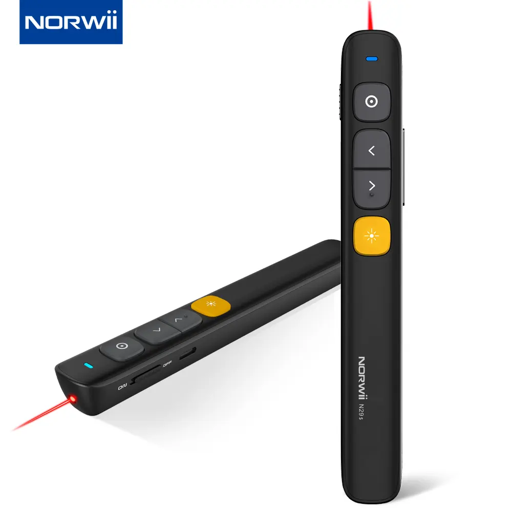 Hot Sale able N29s 2,4 GHz Hochfrequenz Wireless Laser Presenter Remote Pen mit rotem oder grünem Laser