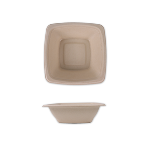 24OZ Biodegradable Disposable Sugarcane Food <strong>Container</strong> <strong>Salad</strong> Round Bowl With Lid - Product Image 3