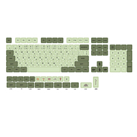 Teclas de estilo japonés de 133 Teclas, bufandas de Anime, perfil OEM, Doubleshot, PBT, de una pieza, para teñir, sublimación, muestra gratis