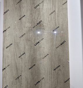 PET enfrentou MDF <span class=keywords><strong>Board</strong></span> Full Size PET <span class=keywords><strong>Board</strong></span> para Mobiliário Doméstico Alto Brilhante MDF E1 Padrão - Product Image 4