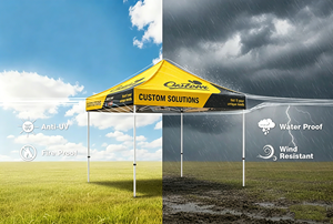 Carpa Plegable Personalizada con Logotipo 10x10, Resistente, de Aluminio Hexagonal de 50 mm, Resistente al Viento, Protección UV50+, para Ferias Comerciales y Publicidad - Product Image 5