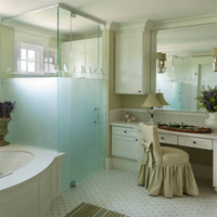 DAIYA porte de douche en verre sans cadre