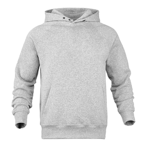 Sweat-shirt à capuche personnalisé avec boutons pression, 220 GSM, sweat-shirt uni en molleton pour homme, couleur unie, surdimensionné, avec poche à capuche - Product Image 2
