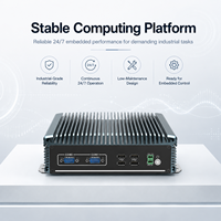 Mini PC Compacto con Doble LAN, USB, COM, HD, VGA, WiFi, 4G Opcional para Computación Edge, Compatible con Windows y Linux