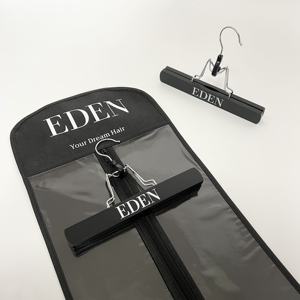 Sac de rangement en PVC de bonne qualité pour perruque, sac d'emballage pour extensions de cheveux avec cintre - Product Image 3