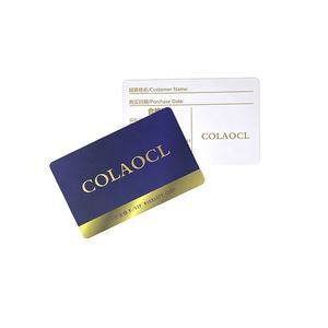 Cartão de Certificado de Autenticidade com Logo em Folha de Ouro/Prata Personalizado, Cartão de Garantia Plástico para Relógios e Joias de Luxo - Product Image 3