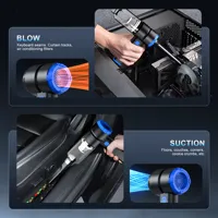 Aspirateur à main multifonctionnel 4-en-1 de haute qualité 12000PA-20000PA 5200mAh pour voiture et maison