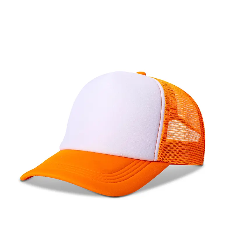 หมวกเบสบอลทรงตาข่าย5แผง,หมวกเบสบอลแฟชั่นยอดนิยมสีสันสดใสพิมพ์ลายได้ตามต้องการสำหรับฤดูร้อน