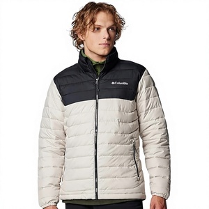 <b>Men's</b> Lightweight Packable Puffer Jacket Waterproof Winter Hooded Jacket Custom Quilted 100% Down Front Logo Storage <b>Pouch</b> - Product Image 1