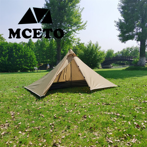 MCETO Pyramid <b>Tent</b> 1 Person Ultralight Double Layer <b>Waterproof</b> Outdoor Camping Shelter Four Seasons Use - Product Image 1
