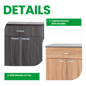 Organisateur de cuisine modulaire moderne et robuste avec un tiroir en contreplaqué simple pour les épices et les ustensiles - Product Image 4