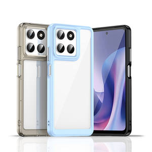 Coque de téléphone en acrylique transparente et colorée, résistante aux chocs, pour Moto G57, livraison rapide - Product Image 1