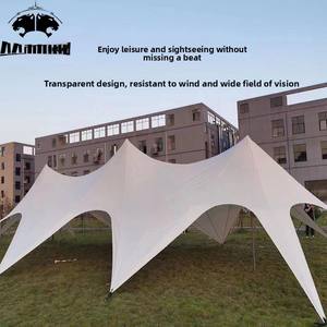 Tente de <span class=keywords><strong>camping</strong></span> extérieure résistante aux UV, auvent solaire à trois poteaux, auvent étoilé imperméable, grand espace pour 30-40 personnes pour les activités événementielles - Product Image 3