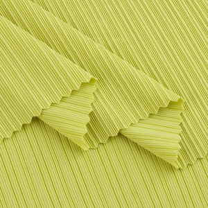 Neuer Frühling/Sommer Eis Seide Plissee Streifen Rahmen Pit Strip gestrickt 4-Wege-Stretch-Stoff für T-Shirt Sommerkleid - Product Image 4
