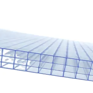 PC şekilli polikarbonat levha dört Multiwall Hollow polikarbonat duvar paneli petek levha profillerle çatı yapımı için