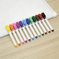 Marqueur pour tableau blanc à encre colorée magnétique (12 couleurs)