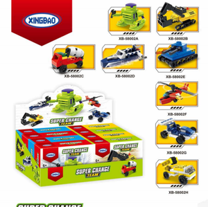 Set di Costruzioni Xingbao Super Change Team, Robot in Scala 1:16, Giocattolo di Costruzione per Bambini da 8-13 Anni, Unisex, in Plastica ABS - Product Image 1