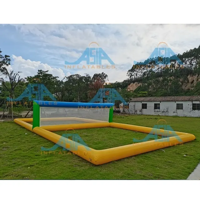 Large Pool Inflatable Volleyball Field / Inflatable Water Volleyball Court / Inflatable Tennis Court for Sport Games