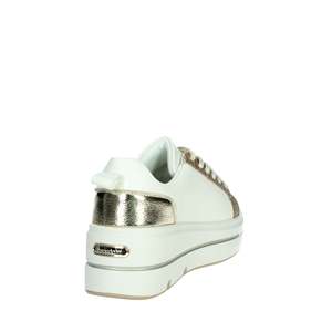 Zapatillas Deportivas para Mujer Braccialini BA139 Blancas con Plataforma Gruesa Dorada - Product Image 3